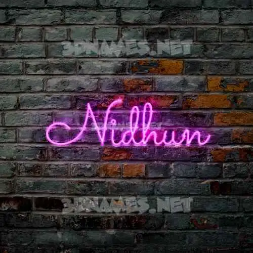 nidhun in Pink Neon style - 3D name wallpaper nidhun in Pink Neon style - 3D name wallpaper