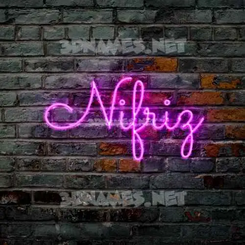 nifriz in Pink Neon style - 3D name wallpaper nifriz in Pink Neon style - 3D name wallpaper