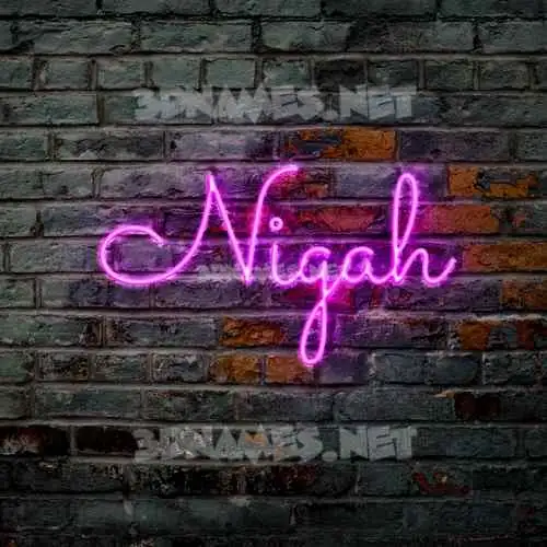 nigah in Pink Neon style - 3D name wallpaper nigah in Pink Neon style - 3D name wallpaper