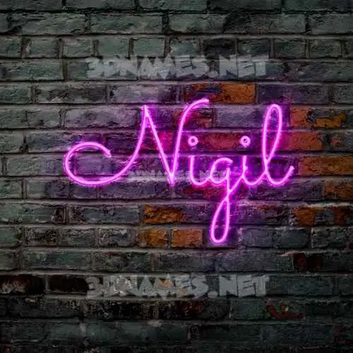 nigil in Pink Neon style - 3D name wallpaper nigil in Pink Neon style - 3D name wallpaper