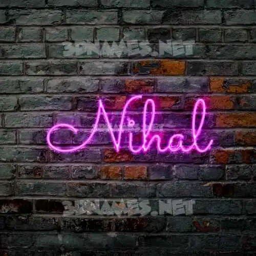 nihal in Pink Neon style - 3D name wallpaper nihal in Pink Neon style - 3D name wallpaper