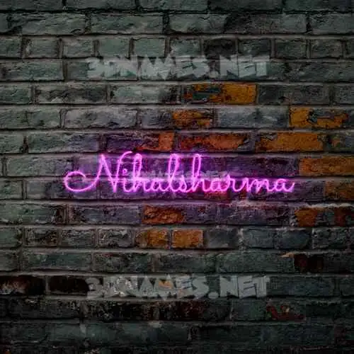 nihalsharma in Pink Neon style - 3D name wallpaper nihalsharma in Pink Neon style - 3D name wallpaper