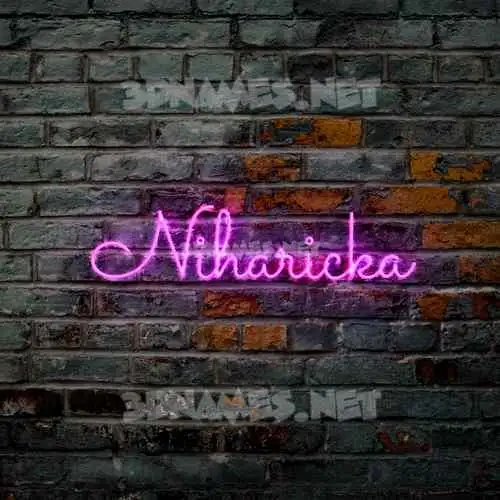niharicka in Pink Neon style - 3D name wallpaper niharicka in Pink Neon style - 3D name wallpaper