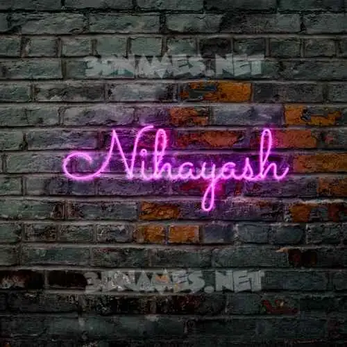 nihayash in Pink Neon style - 3D name wallpaper nihayash in Pink Neon style - 3D name wallpaper