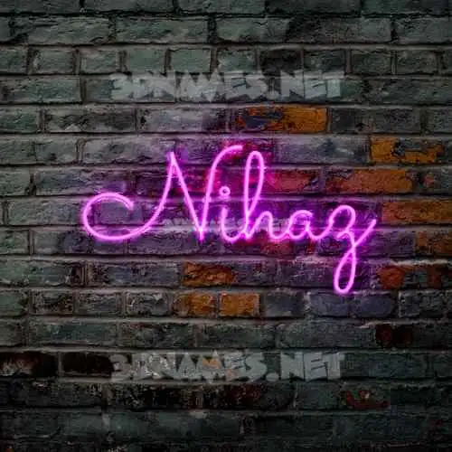 nihaz in Pink Neon style - 3D name wallpaper nihaz in Pink Neon style - 3D name wallpaper
