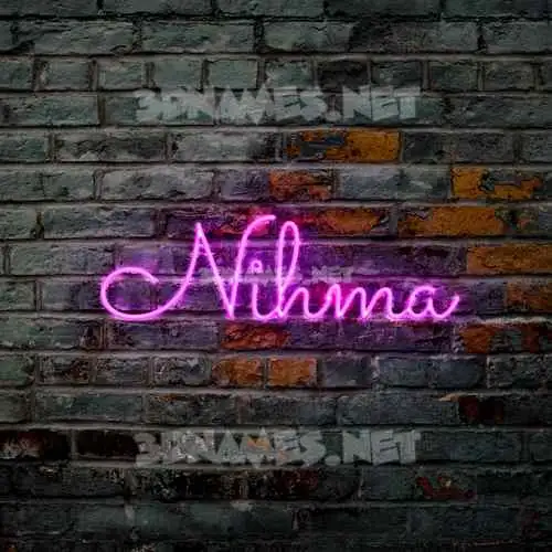 nihma in Pink Neon style - 3D name wallpaper nihma in Pink Neon style - 3D name wallpaper
