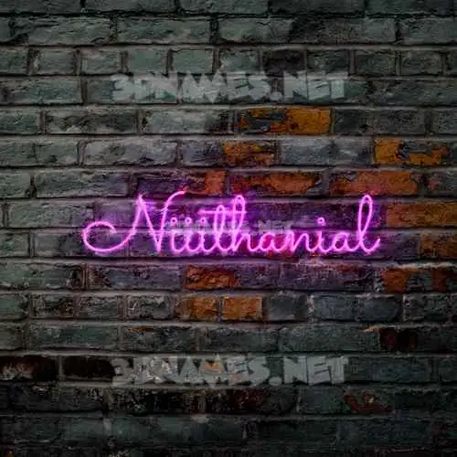 niiithanial in Pink Neon style - 3D name wallpaper niiithanial in Pink Neon style - 3D name wallpaper