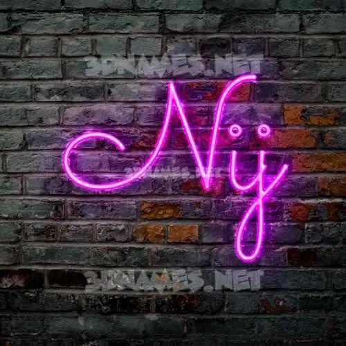 nij in Pink Neon style - 3D name wallpaper nij in Pink Neon style - 3D name wallpaper