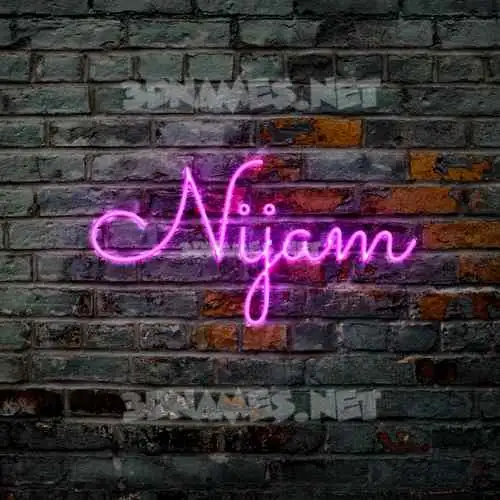 nijam in Pink Neon style - 3D name wallpaper nijam in Pink Neon style - 3D name wallpaper