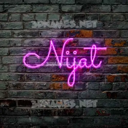 nijat in Pink Neon style - 3D name wallpaper nijat in Pink Neon style - 3D name wallpaper
