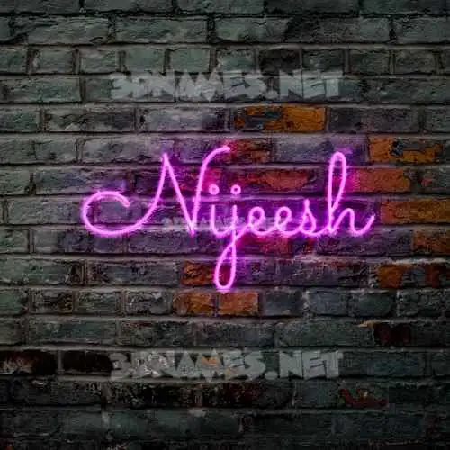 nijeesh in Pink Neon style - 3D name wallpaper nijeesh in Pink Neon style - 3D name wallpaper