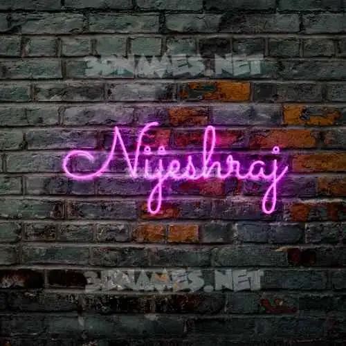 nijeshraj in Pink Neon style - 3D name wallpaper nijeshraj in Pink Neon style - 3D name wallpaper