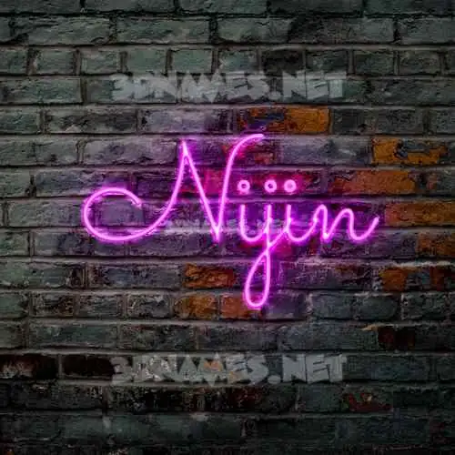 nijin in Pink Neon style - 3D name wallpaper nijin in Pink Neon style - 3D name wallpaper