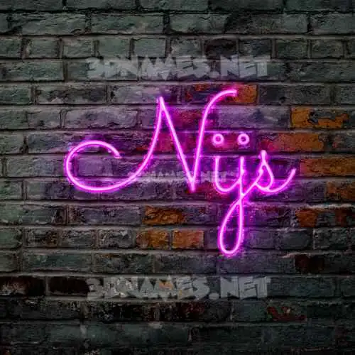 nijs in Pink Neon style - 3D name wallpaper nijs in Pink Neon style - 3D name wallpaper