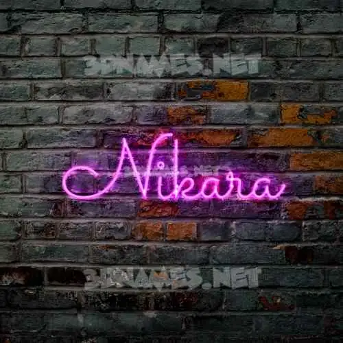 nikara in Pink Neon style - 3D name wallpaper nikara in Pink Neon style - 3D name wallpaper