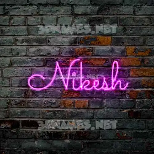 nikesh in Pink Neon style - 3D name wallpaper nikesh in Pink Neon style - 3D name wallpaper