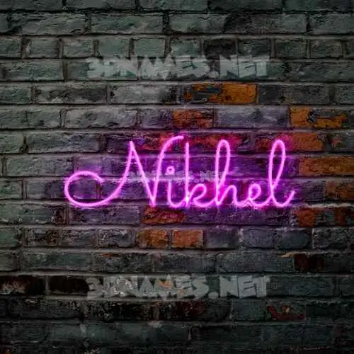 nikhel in Pink Neon style - 3D name wallpaper nikhel in Pink Neon style - 3D name wallpaper