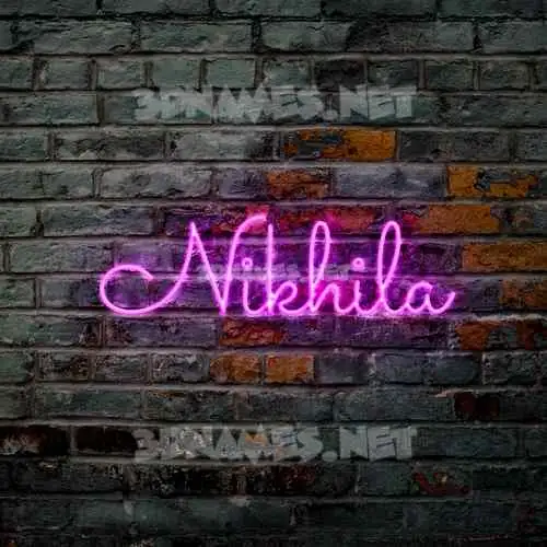 nikhila in Pink Neon style - 3D name wallpaper nikhila in Pink Neon style - 3D name wallpaper