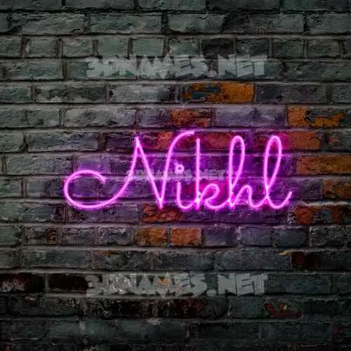 nikhl in Pink Neon style - 3D name wallpaper nikhl in Pink Neon style - 3D name wallpaper