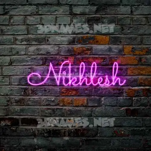 nikhlesh in Pink Neon style - 3D name wallpaper nikhlesh in Pink Neon style - 3D name wallpaper