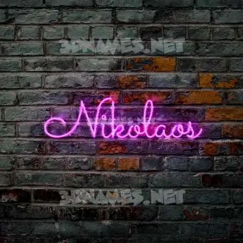 nikolaos in Pink Neon style - 3D name wallpaper nikolaos in Pink Neon style - 3D name wallpaper