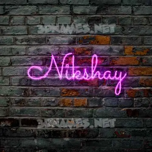 nikshay in Pink Neon style - 3D name wallpaper nikshay in Pink Neon style - 3D name wallpaper