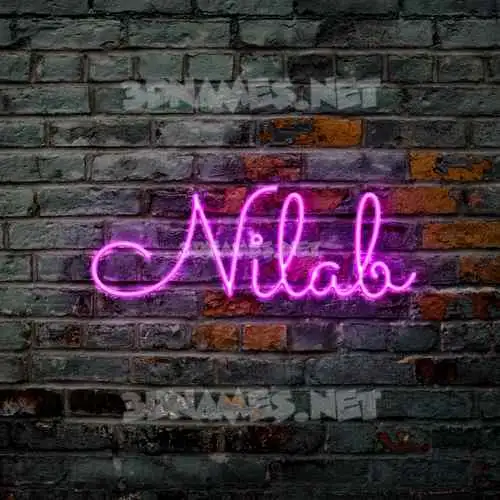nilab in Pink Neon style - 3D name wallpaper nilab in Pink Neon style - 3D name wallpaper