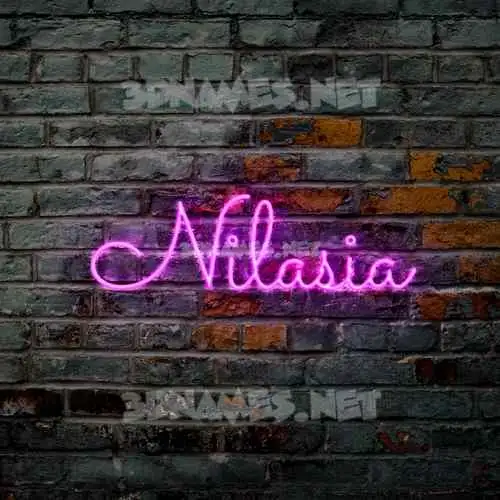 nilasia in Pink Neon style - 3D name wallpaper nilasia in Pink Neon style - 3D name wallpaper