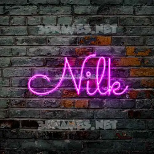 nilk in Pink Neon style - 3D name wallpaper nilk in Pink Neon style - 3D name wallpaper