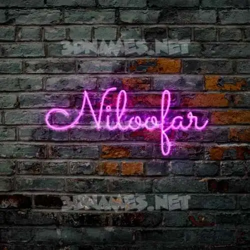 niloofar in Pink Neon style - 3D name wallpaper niloofar in Pink Neon style - 3D name wallpaper