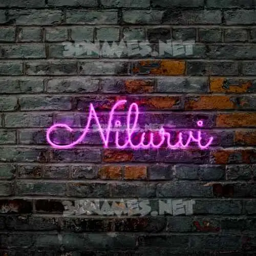 nilurvi in Pink Neon style - 3D name wallpaper nilurvi in Pink Neon style - 3D name wallpaper