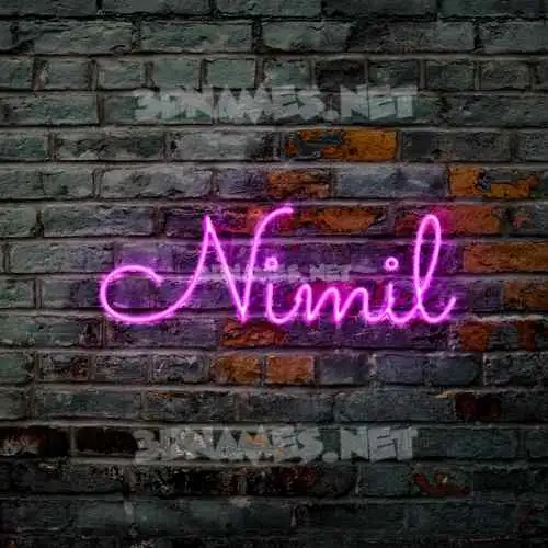 nimil in Pink Neon style - 3D name wallpaper nimil in Pink Neon style - 3D name wallpaper