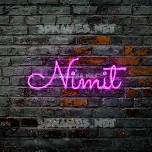 nimit in Pink Neon style - 3D name wallpaper nimit in Pink Neon style - 3D name wallpaper