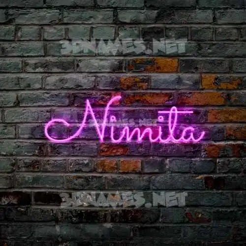 nimita in Pink Neon style - 3D name wallpaper nimita in Pink Neon style - 3D name wallpaper
