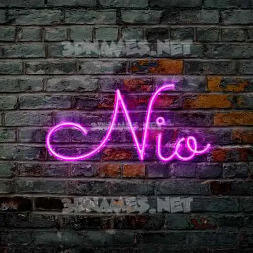 nio in Pink Neon style - 3D name wallpaper nio in Pink Neon style - 3D name wallpaper