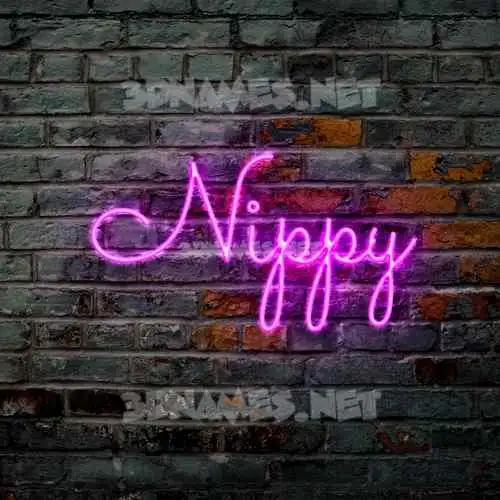 nippy in Pink Neon style - 3D name wallpaper nippy in Pink Neon style - 3D name wallpaper