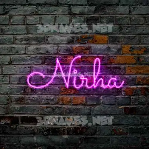 nirha in Pink Neon style - 3D name wallpaper nirha in Pink Neon style - 3D name wallpaper