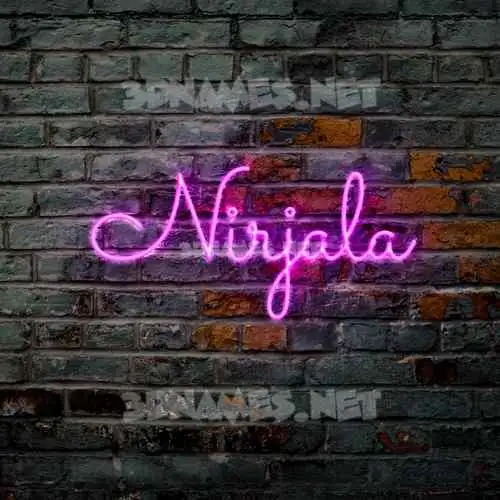 nirjala in Pink Neon style - 3D name wallpaper nirjala in Pink Neon style - 3D name wallpaper