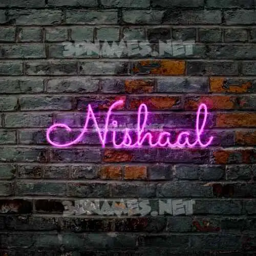 nishaal in Pink Neon style - 3D name wallpaper nishaal in Pink Neon style - 3D name wallpaper