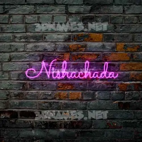 nishachada in Pink Neon style - 3D name wallpaper nishachada in Pink Neon style - 3D name wallpaper