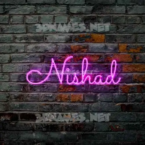 nishad in Pink Neon style - 3D name wallpaper nishad in Pink Neon style - 3D name wallpaper
