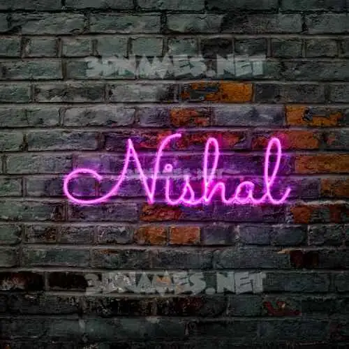 nishal in Pink Neon style - 3D name wallpaper nishal in Pink Neon style - 3D name wallpaper