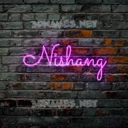 nishang in Pink Neon style - 3D name wallpaper nishang in Pink Neon style - 3D name wallpaper
