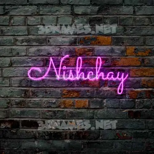 nishchay in Pink Neon style - 3D name wallpaper nishchay in Pink Neon style - 3D name wallpaper