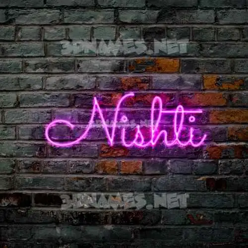 nishti in Pink Neon style - 3D name wallpaper nishti in Pink Neon style - 3D name wallpaper