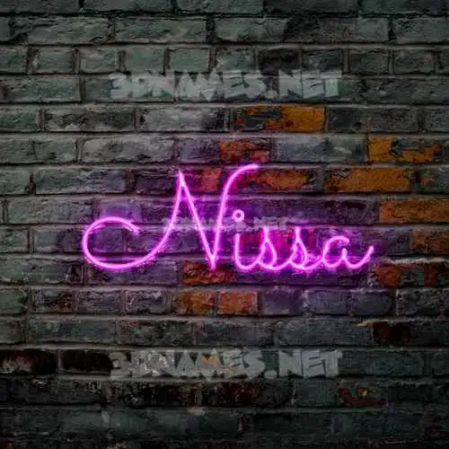 nissa in Pink Neon style - 3D name wallpaper nissa in Pink Neon style - 3D name wallpaper