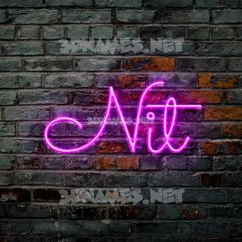 nit in Pink Neon style - 3D name wallpaper nit in Pink Neon style - 3D name wallpaper