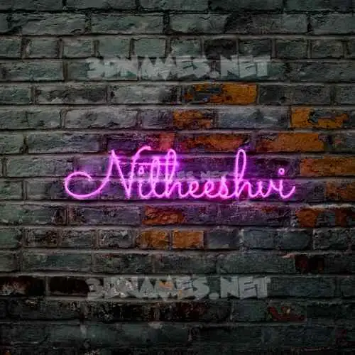 nitheeshvi in Pink Neon style - 3D name wallpaper