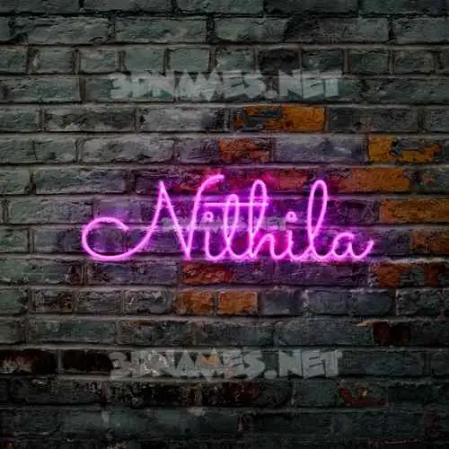 nithila in Pink Neon style - 3D name wallpaper nithila in Pink Neon style - 3D name wallpaper
