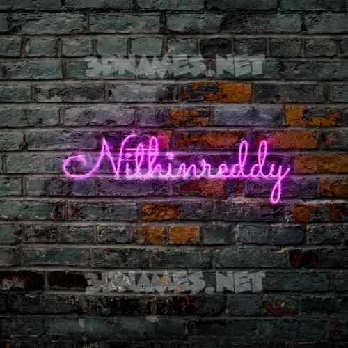 nithinreddy in Pink Neon style - 3D name wallpaper nithinreddy in Pink Neon style - 3D name wallpaper